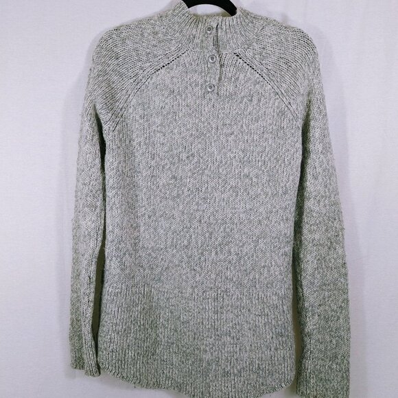 Max Studio Light Gray Mock Neck Pullover Sweater Size M - Picture 4 of 6